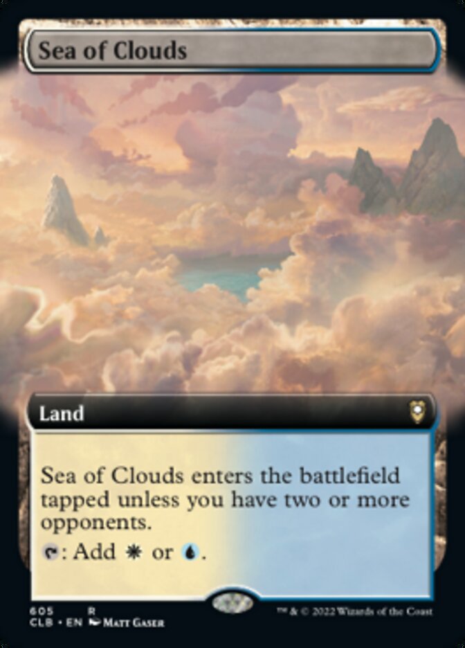 Sea of Clouds (Extended Art) [Commander Legends: Battle for Baldur's Gate] | Webway Games