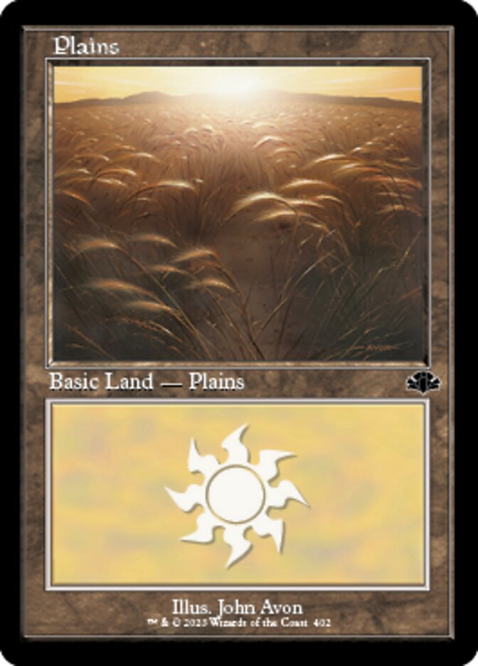 Plains (402) (Retro) [Dominaria Remastered] | Webway Games