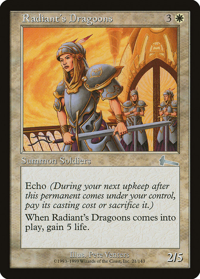Radiant's Dragoons [Urza's Legacy] | Webway Games