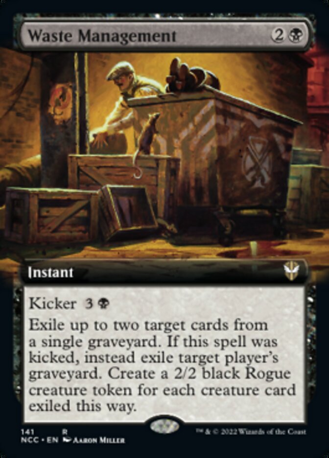 Waste Management (Extended Art) [Streets of New Capenna Commander] | Webway Games
