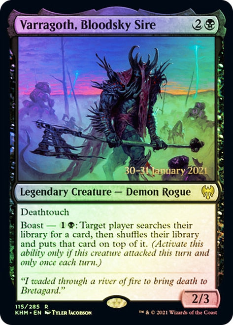 Varragoth, Bloodsky Sire  [Kaldheim Prerelease Promos] | Webway Games