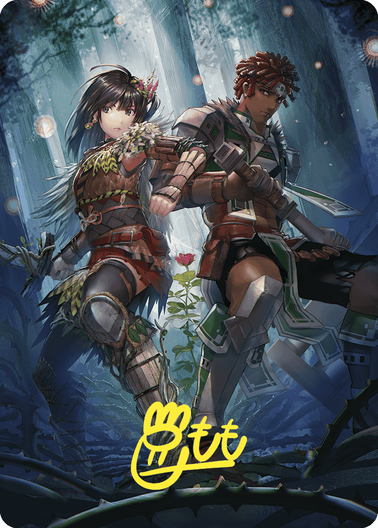 Defense of the Heart Art Card (Gold-Stamped Signature) [Wilds of Eldraine Art Series] | Webway Games