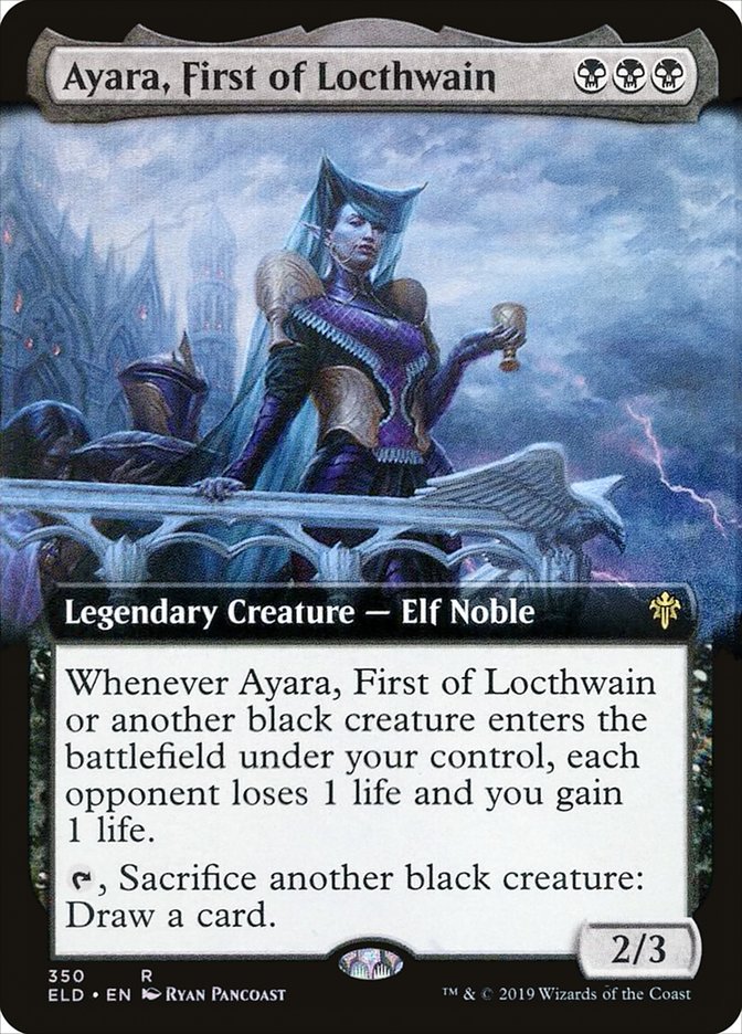 Ayara, First of Locthwain (Extended Art) [Throne of Eldraine] | Webway Games