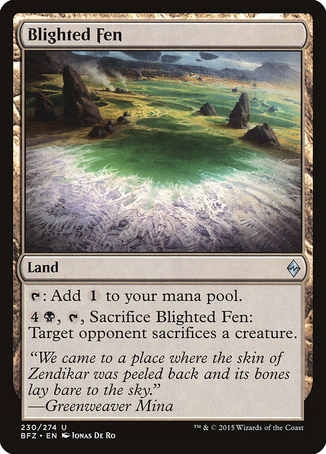 Blighted Fen [Battle for Zendikar] | Webway Games