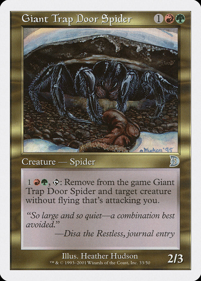 Giant Trap Door Spider [Deckmasters] | Webway Games