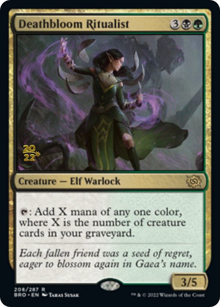 Deathbloom Ritualist [The Brothers' War: Prerelease Promos] | Webway Games