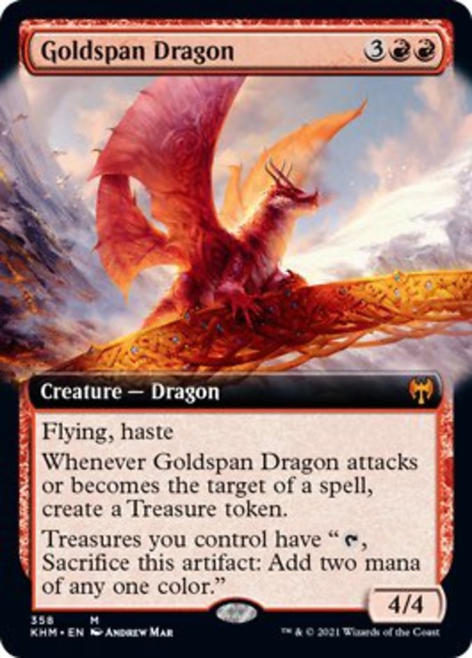 Goldspan Dragon (Extended Art) [Kaldheim] | Webway Games