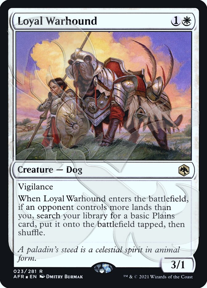 Loyal Warhound (Ampersand Promo) [Dungeons & Dragons: Adventures in the Forgotten Realms Promos] | Webway Games