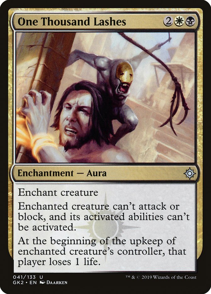 One Thousand Lashes [Ravnica Allegiance Guild Kit] | Webway Games