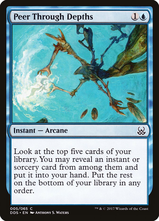Peer Through Depths [Duel Decks: Mind vs. Might] | Webway Games