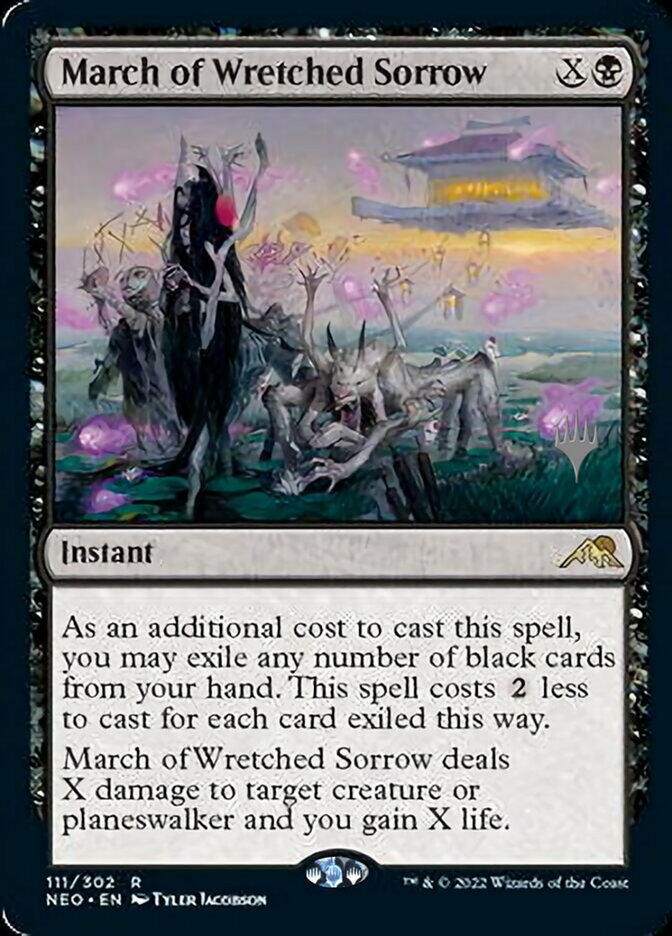 March of Wretched Sorrow (Promo Pack) [Kamigawa: Neon Dynasty Promos] | Webway Games