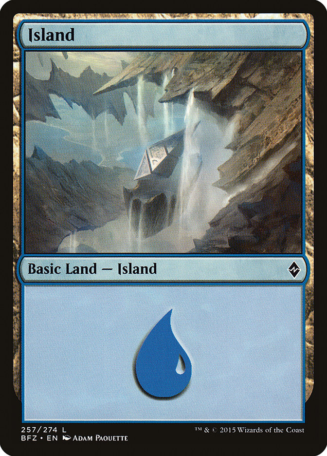 Island (#257a) [Battle for Zendikar] | Webway Games