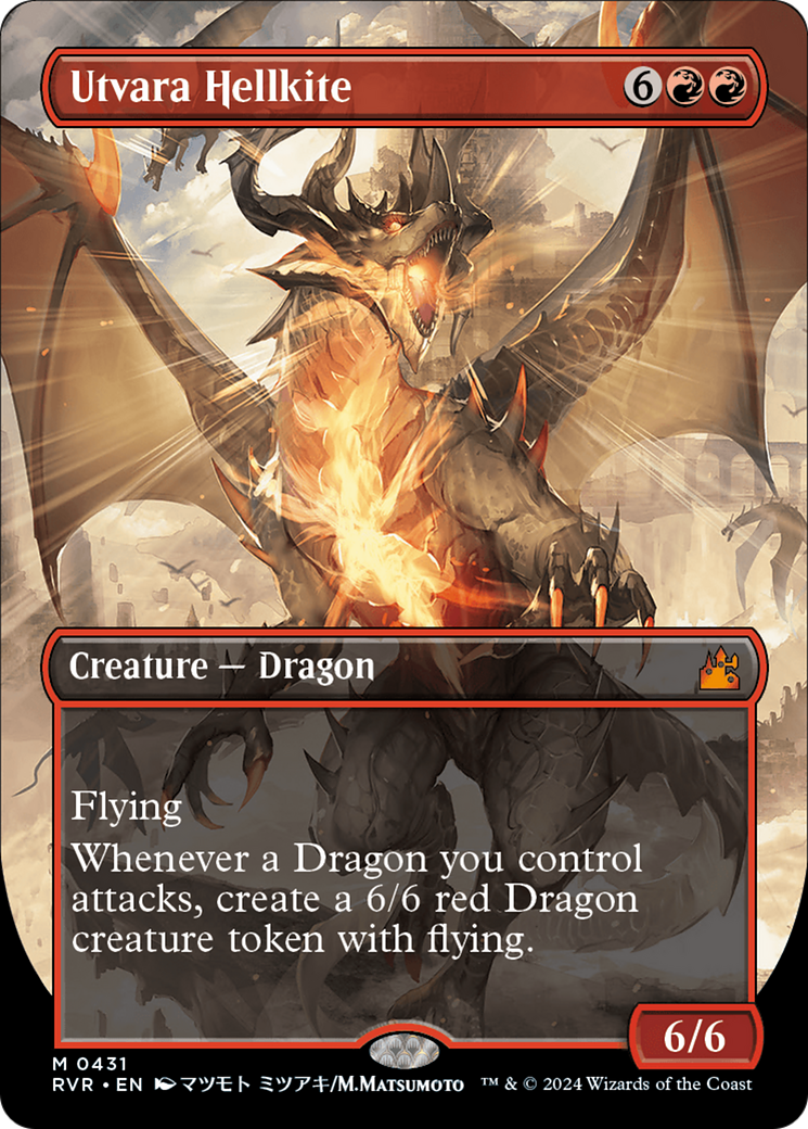 Utvara Hellkite (Anime Borderless) [Ravnica Remastered] | Webway Games