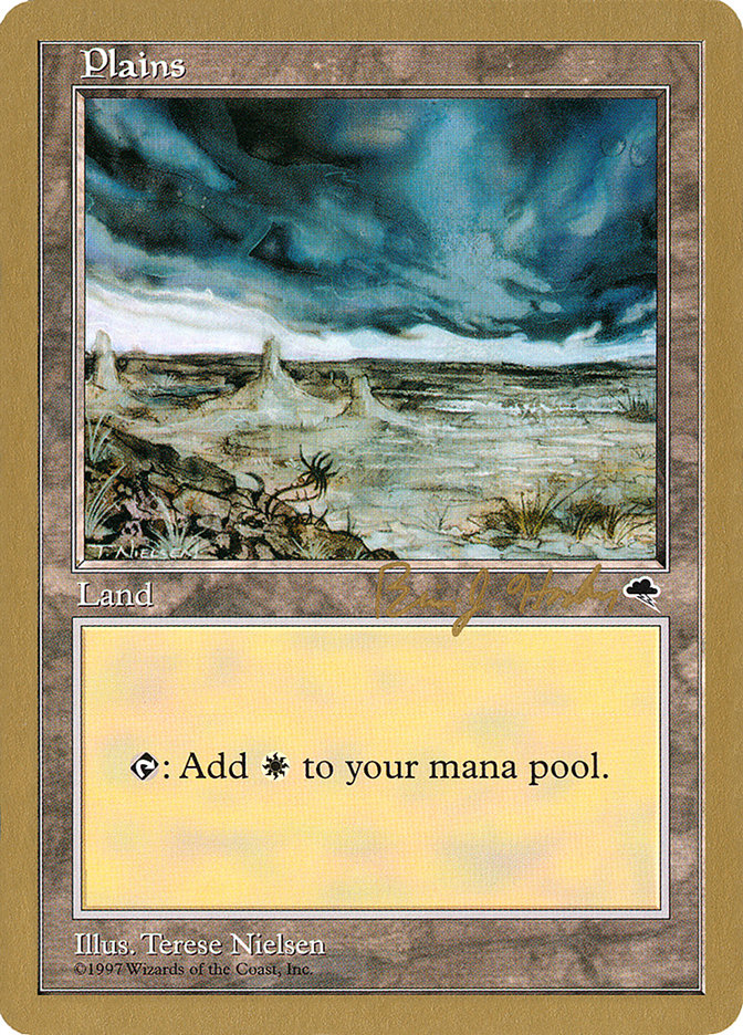 Plains (bh334) (Brian Hacker) [World Championship Decks 1998] | Webway Games