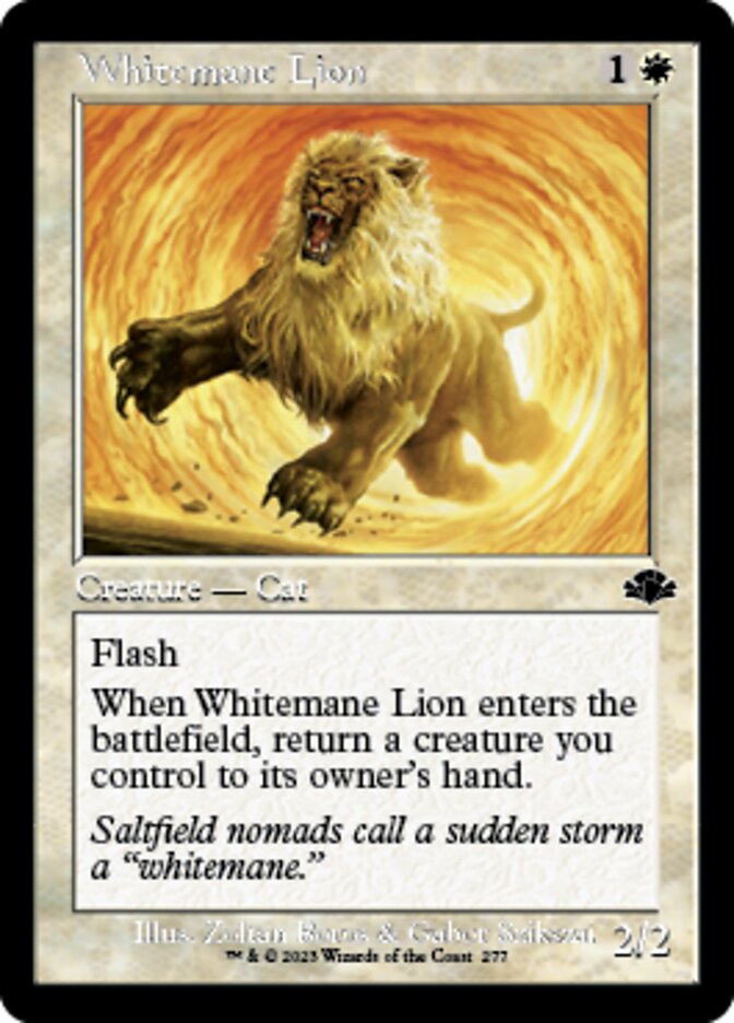 Whitemane Lion (Retro) [Dominaria Remastered] | Webway Games