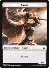 Angel // Salamander Warrior Token [Commander Legends Tokens] | Webway Games