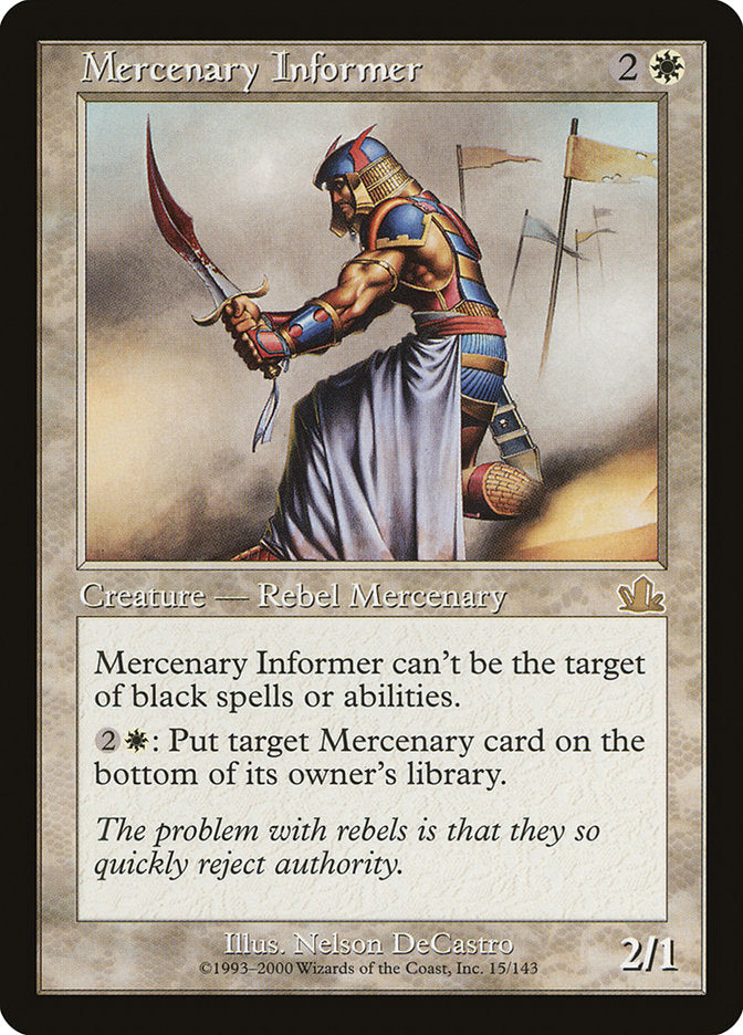Mercenary Informer [Prophecy] | Webway Games