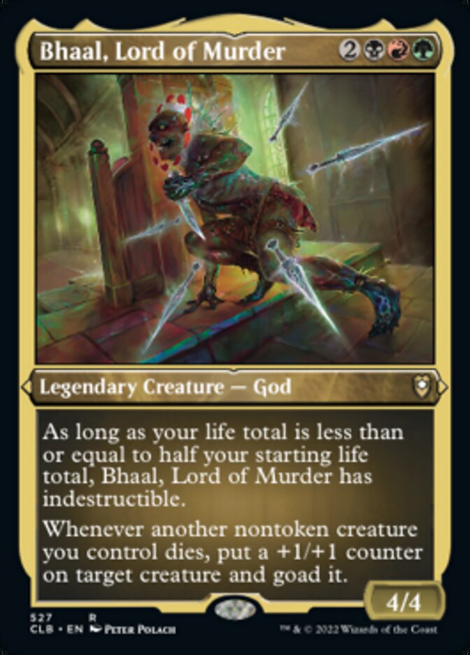 Bhaal, Lord of Murder (Foil Etched) [Commander Legends: Battle for Baldur's Gate] | Webway Games