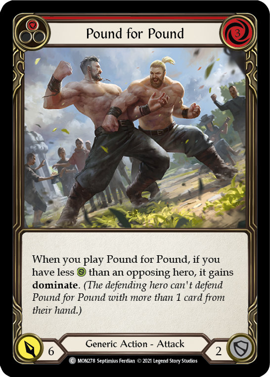 Pound for Pound (Red) [MON278] 1st Edition Normal | Webway Games
