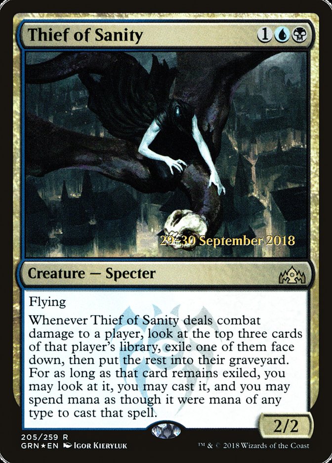 Thief of Sanity  (Prerelease) [Guilds of Ravnica Prerelease Promos] | Webway Games