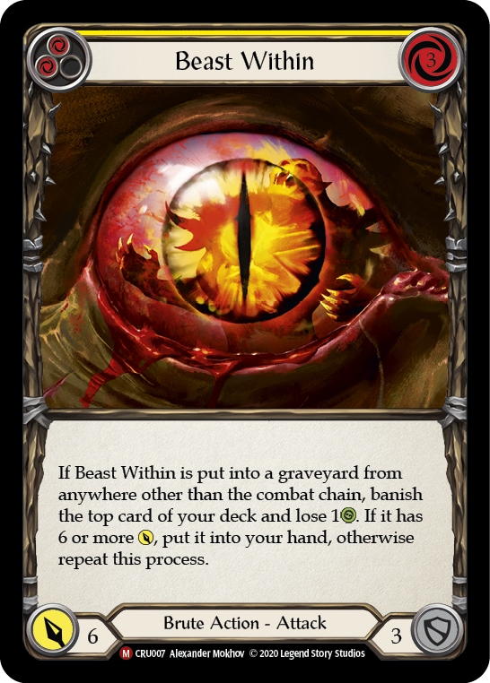 Beast Within [CRU007] 1st Edition Rainbow Foil | Webway Games