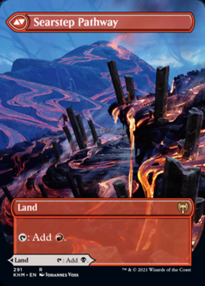 Blightstep Pathway // Searstep Pathway (Borderless Alternate Art) [Kaldheim] | Webway Games