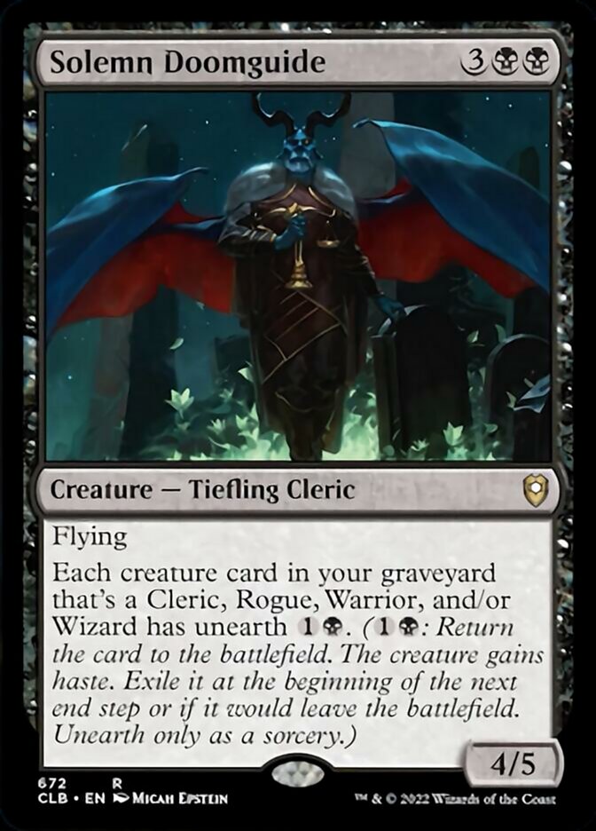 Solemn Doomguide [Commander Legends: Battle for Baldur's Gate] | Webway Games
