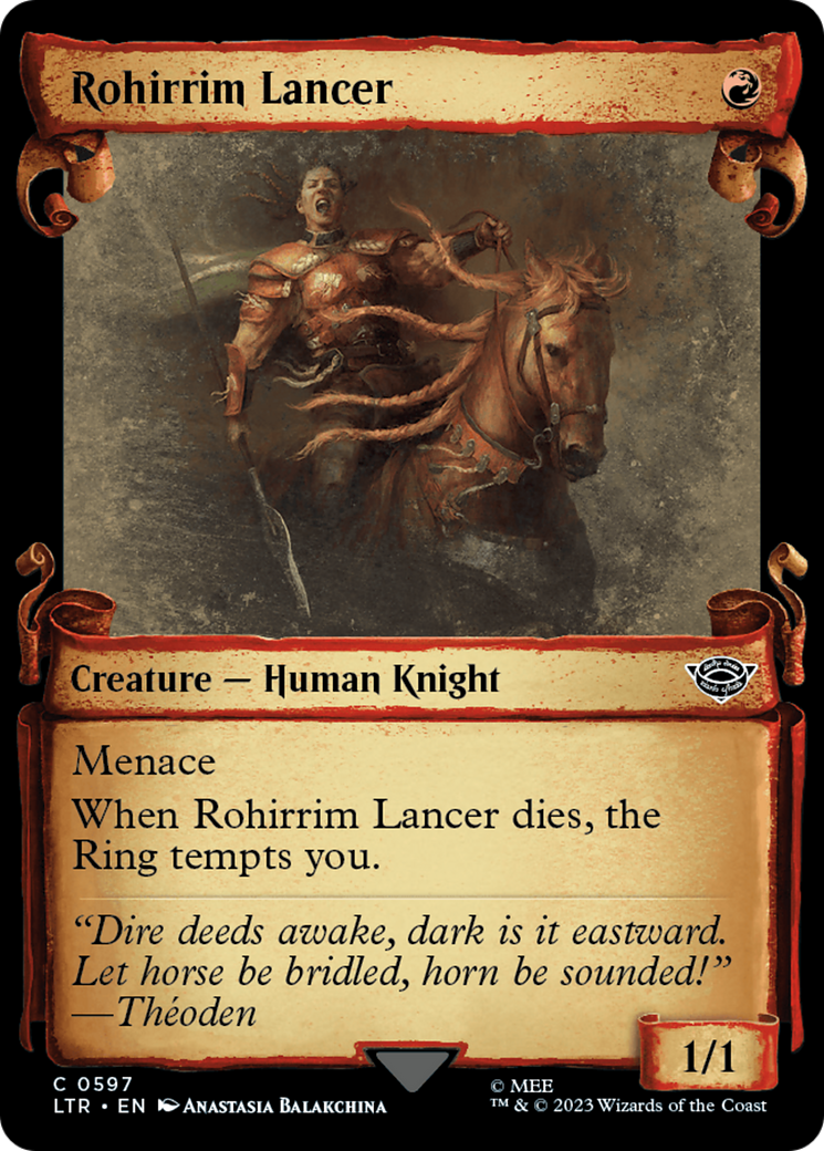 Rohirrim Lancer [The Lord of the Rings: Tales of Middle-Earth Showcase Scrolls] | Webway Games