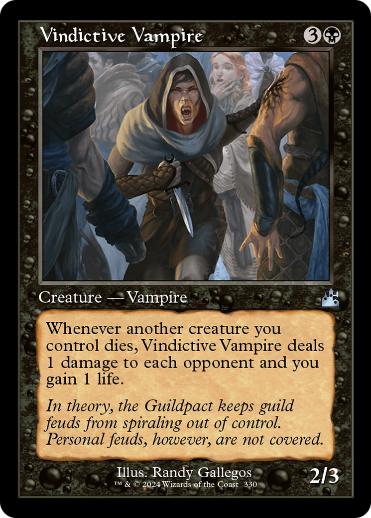 Vindictive Vampire (Retro Frame) [Ravnica Remastered] | Webway Games