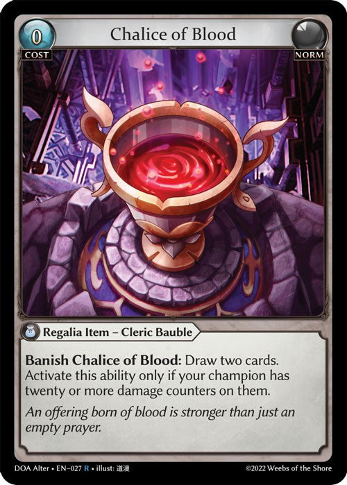 Chalice of Blood (027) [Dawn of Ashes: Alter Edition] | Webway Games