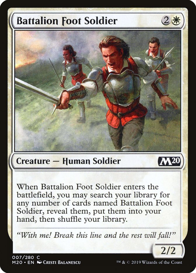 Battalion Foot Soldier [Core Set 2020] | Webway Games