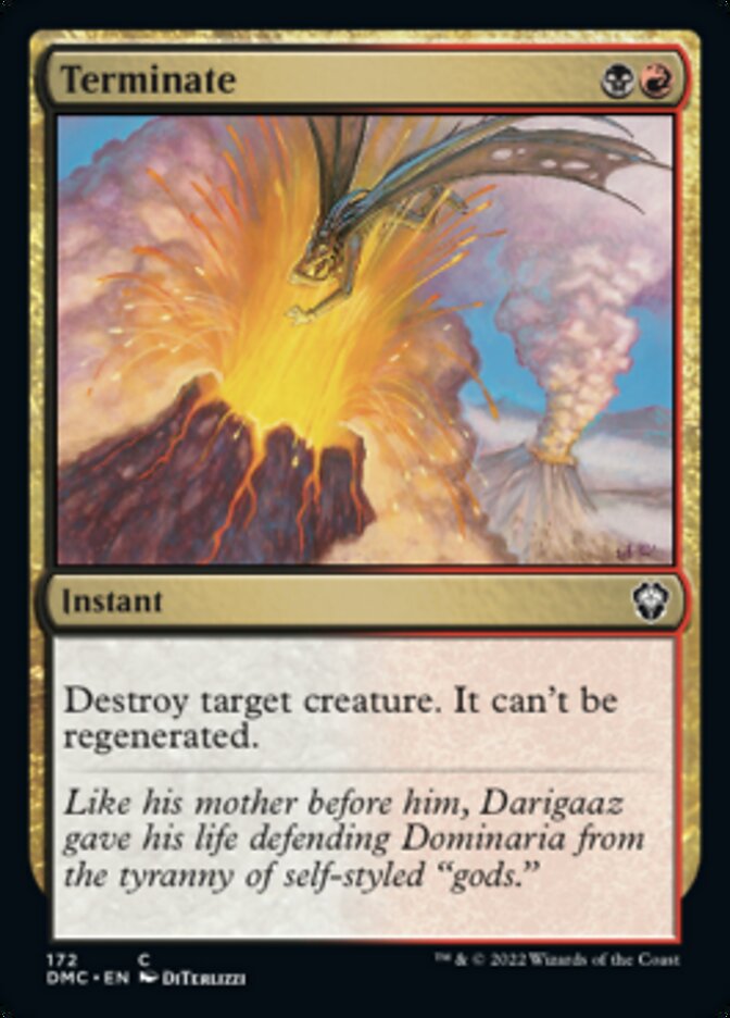 Terminate [Dominaria United Commander] | Webway Games