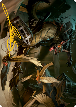 Wing Shredder Art Card (Gold-Stamped Signature) [Innistrad: Midnight Hunt Art Series] | Webway Games