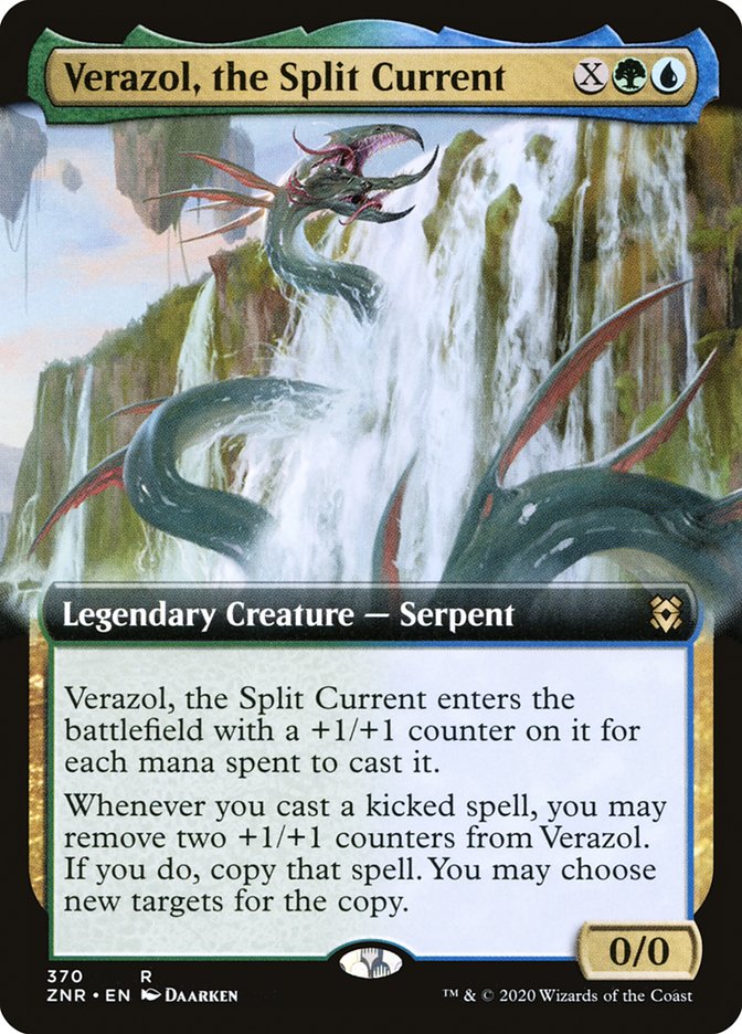 Verazol, the Split Current (Extended Art) [Zendikar Rising] | Webway Games