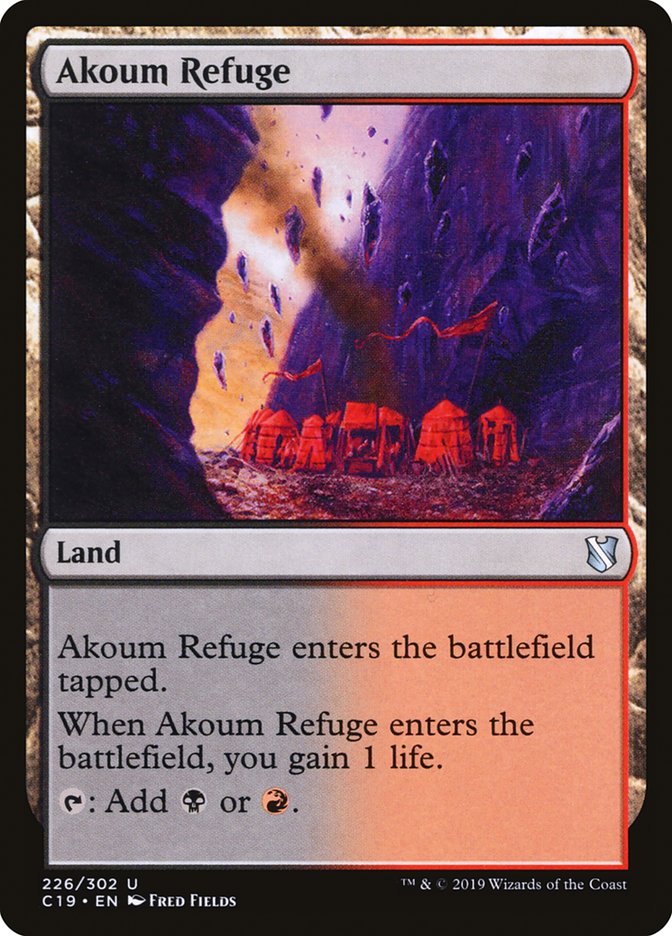 Akoum Refuge [Commander 2019] | Webway Games