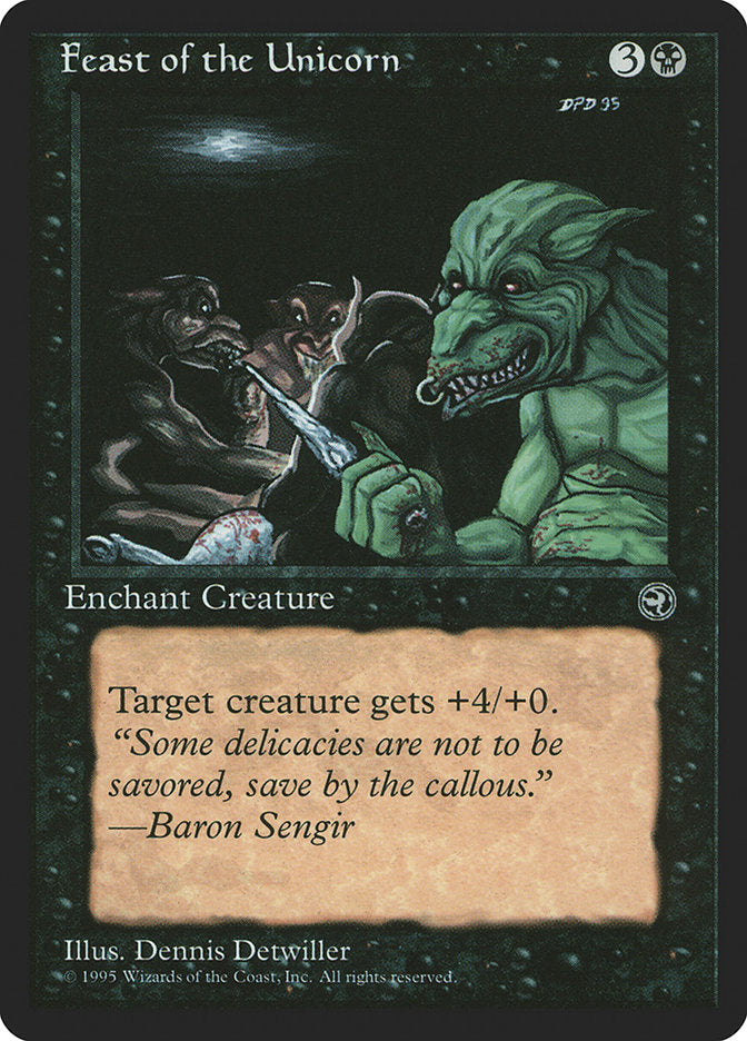 Feast of the Unicorn (Baron Sengir Flavor Text) [Homelands] | Webway Games