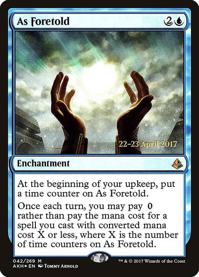 As Foretold  (Prerelease) [Amonkhet Prerelease Promos] | Webway Games