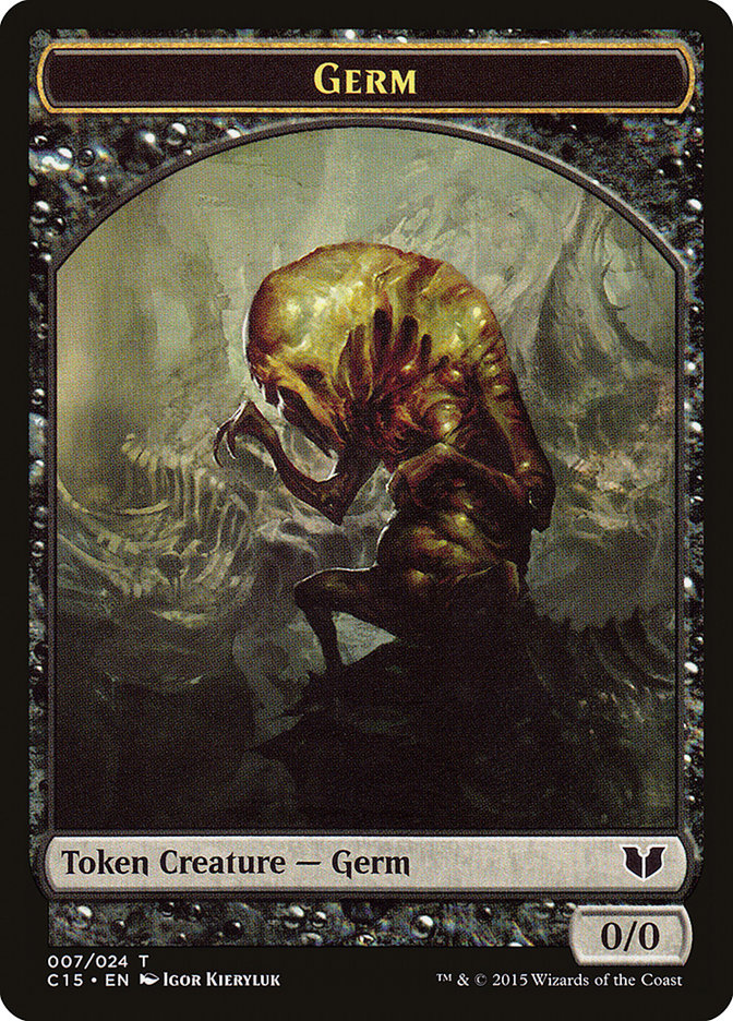 Frog Lizard // Germ Double-Sided Token [Commander 2015 Tokens] | Webway Games