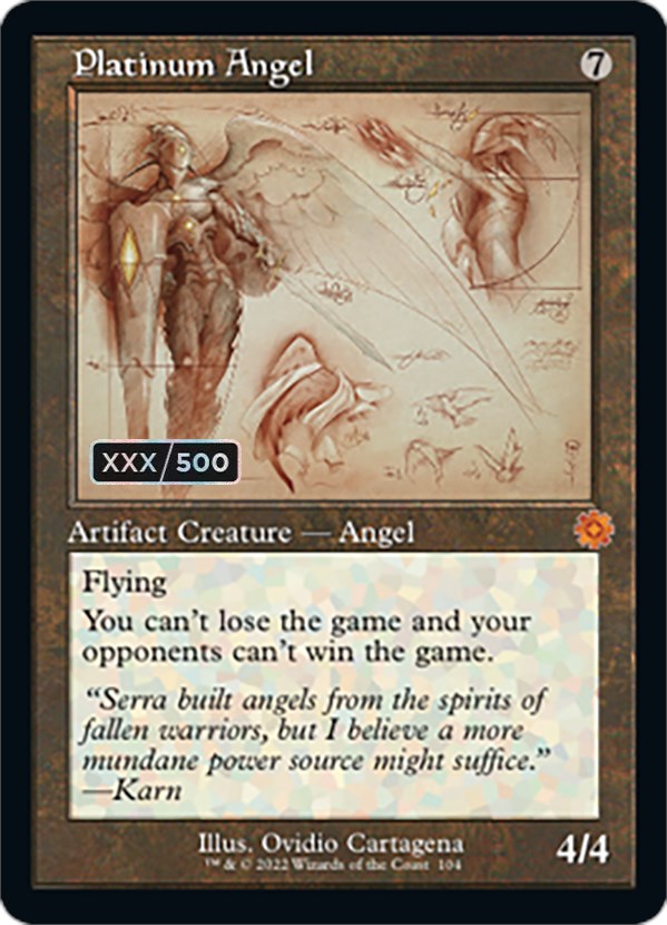 Platinum Angel (Retro Schematic) (Serial Numbered) [The Brothers' War Retro Artifacts] | Webway Games