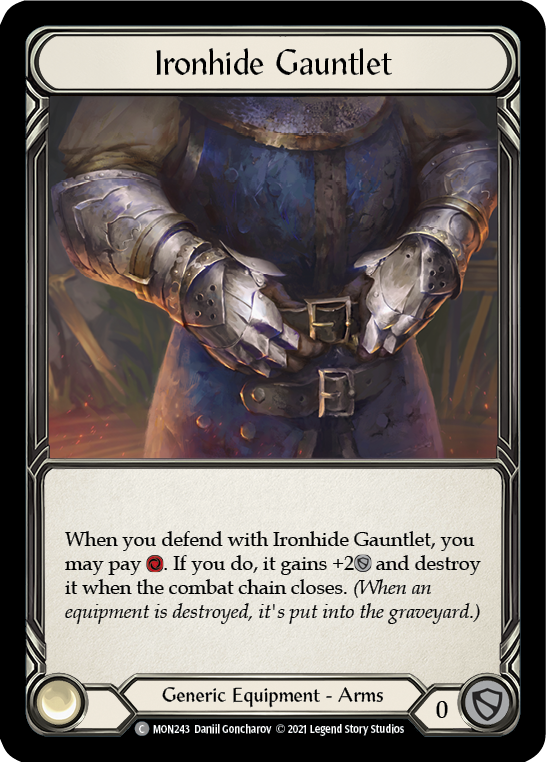 Ironhide Gauntlet (Cold Foil) [MON243-CF] 1st Edition Cold Foil | Webway Games