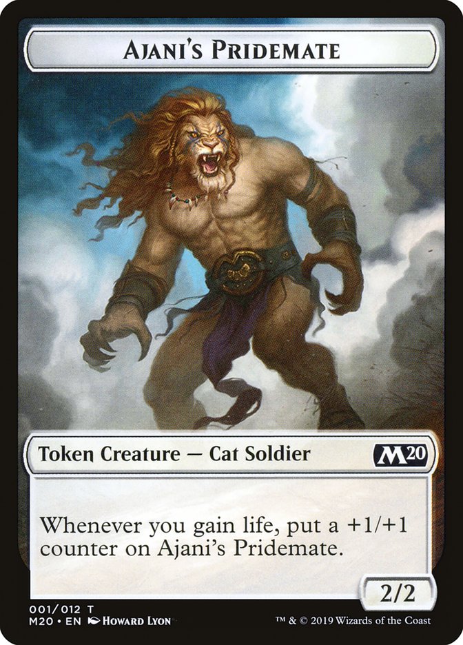 Ajani's Pridemate Token [Core Set 2020 Tokens] | Webway Games