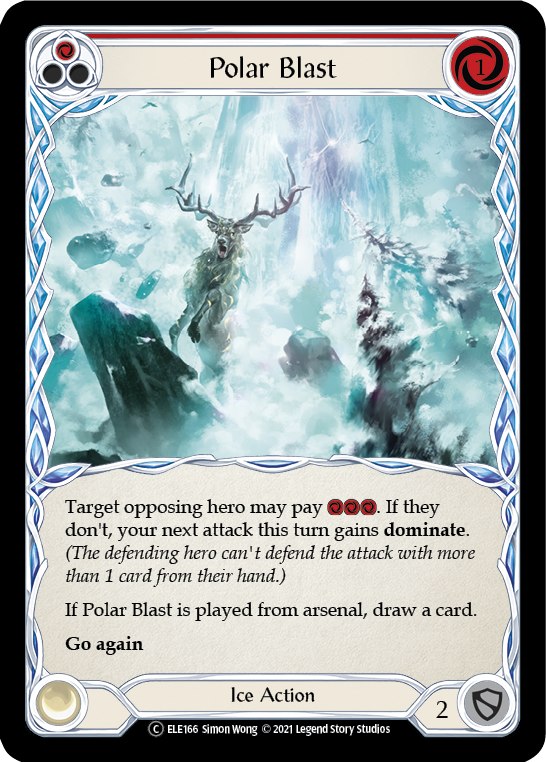 Polar Blast (Red) [U-ELE166] Unlimited Rainbow Foil | Webway Games