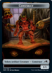 Samurai // Construct (015) Double-sided Token [Kamigawa: Neon Dynasty Tokens] | Webway Games