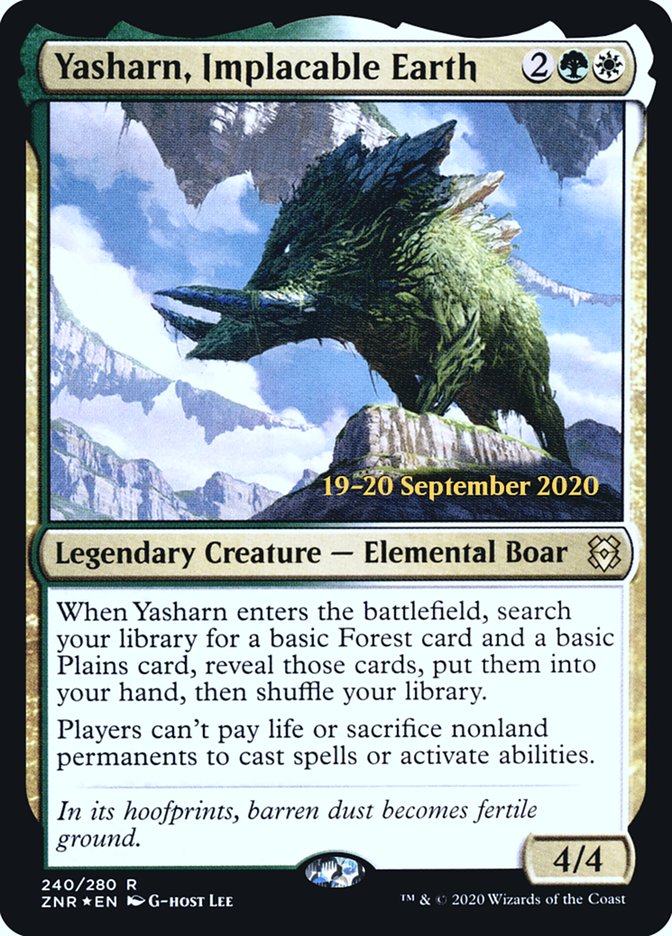 Yasharn, Implacable Earth  [Zendikar Rising Prerelease Promos] | Webway Games