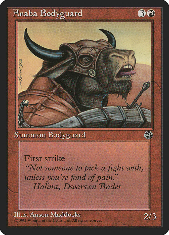 Anaba Bodyguard (Halina Flavor Text) [Homelands] | Webway Games