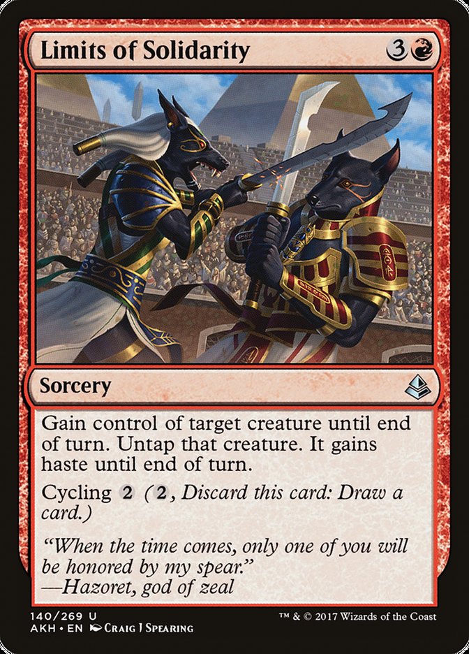 Limits of Solidarity [Amonkhet] | Webway Games