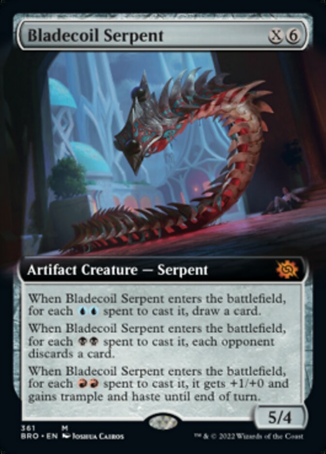 Bladecoil Serpent (Extended Art) [The Brothers' War] | Webway Games