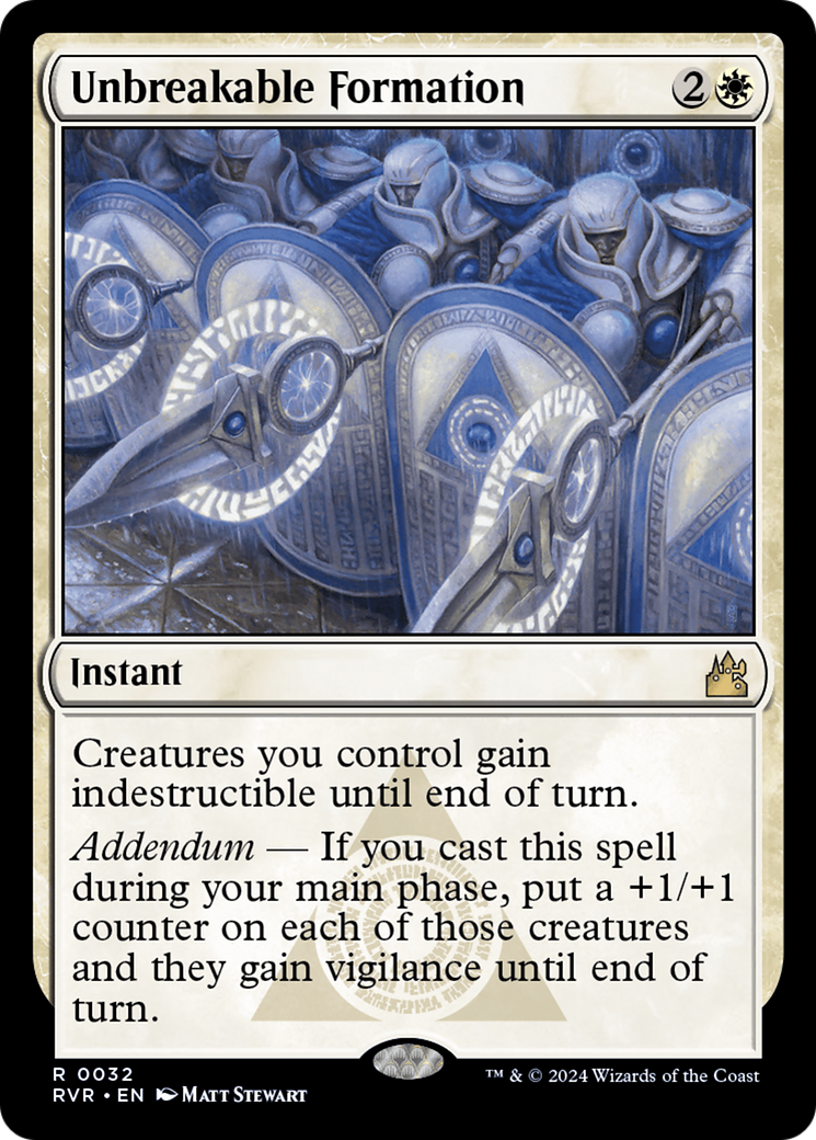 Unbreakable Formation [Ravnica Remastered] | Webway Games