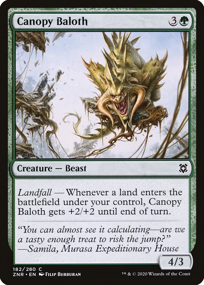 Canopy Baloth [Zendikar Rising] | Webway Games