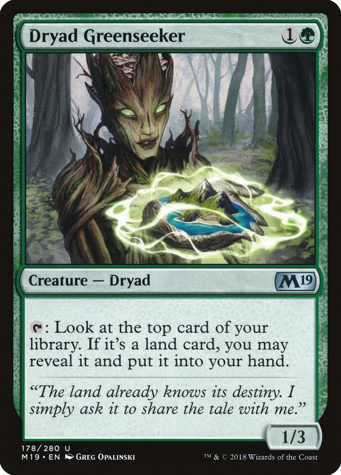 Dryad Greenseeker [Core Set 2019] | Webway Games
